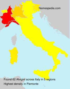 Surname Alvigini in Italy Surname Alvigini in Italy