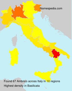 Surname Ambrico in Italy Surname Ambrico in Italy