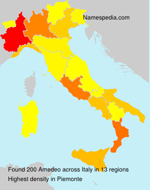Surname Amedeo in Italy Surname Amedeo in Italy