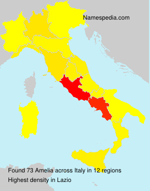 Surname Amelia in Italy Surname Amelia in Italy