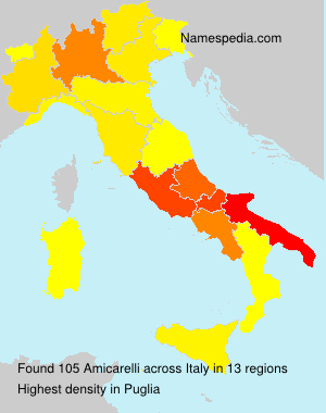 Surname Amicarelli in Italy Surname Amicarelli in Italy