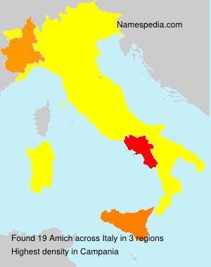 Surname Amich in Italy Surname Amich in Italy