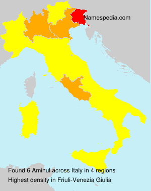 Surname Aminul in Italy Surname Aminul in Italy