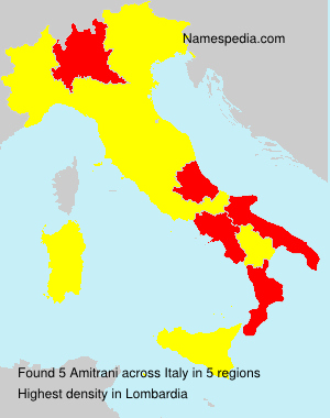Surname Amitrani in Italy Surname Amitrani in Italy