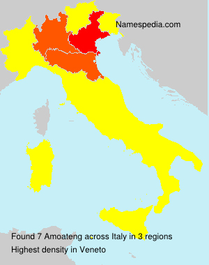 Surname Amoateng in Italy Surname Amoateng in Italy