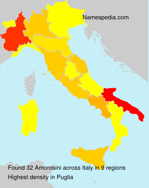 Surname Amorosini in Italy Surname Amorosini in Italy