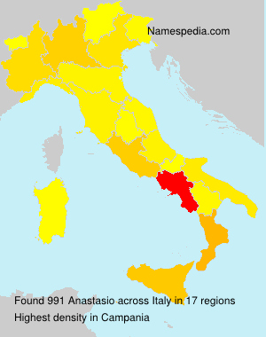 Surname Anastasio in Italy Surname Anastasio in Italy