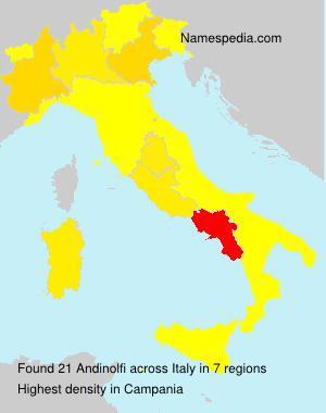 Surname Andinolfi in Italy Surname Andinolfi in Italy