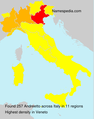 Surname Andreetto in Italy Surname Andreetto in Italy