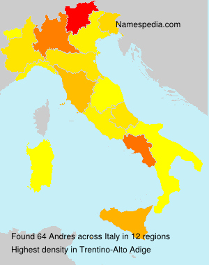 Surname Andres in Italy Surname Andres in Italy