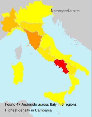 Surname Andriuolo in Italy Surname Andriuolo in Italy