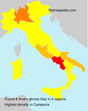 Surname Andro in Italy Surname Andro in Italy