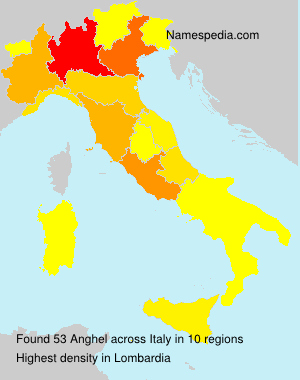 Surname Anghel in Italy Surname Anghel in Italy