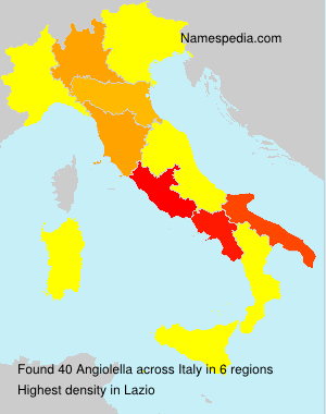 Surname Angiolella in Italy Surname Angiolella in Italy