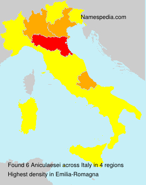 Surname Aniculaesei in Italy Surname Aniculaesei in Italy