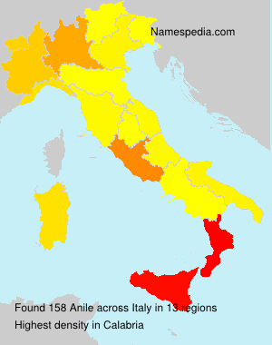 Surname Anile in Italy Surname Anile in Italy