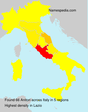 Surname Anitori in Italy Surname Anitori in Italy