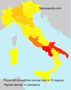 Surname Annecchino in Italy