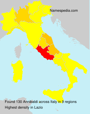Surname Annibaldi in Italy Surname Annibaldi in Italy