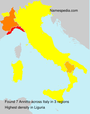Surname Annitto in Italy Surname Annitto in Italy