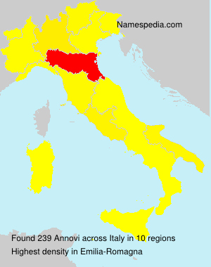 Surname Annovi in Italy Surname Annovi in Italy