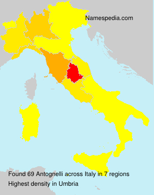 Surname Antognelli in Italy Surname Antognelli in Italy
