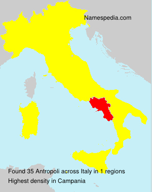 Surname Antropoli in Italy