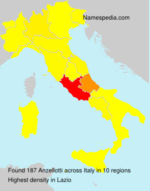 Surname Anzellotti in Italy Surname Anzellotti in Italy