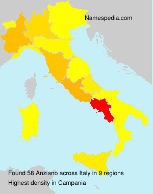 Surname Anziano in Italy Surname Anziano in Italy
