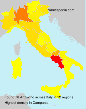 Surname Anzovino in Italy Surname Anzovino in Italy