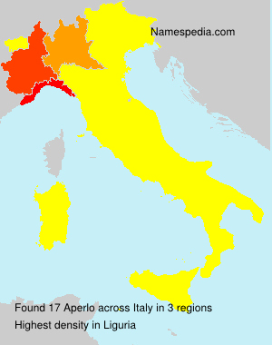 Surname Aperlo in Italy Surname Aperlo in Italy