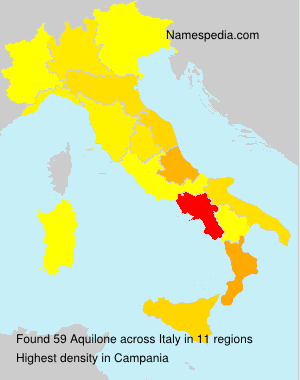 Surname Aquilone in Italy