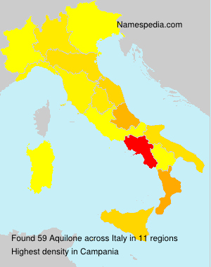 Surname Aquilone in Italy Surname Aquilone in Italy