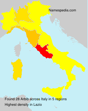 Surname Arbib in Italy Surname Arbib in Italy