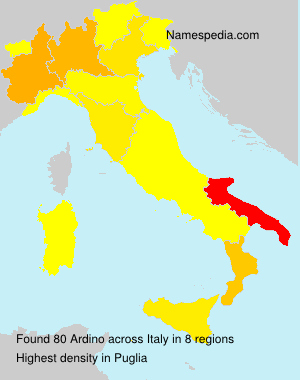 Surname Ardino in Italy Surname Ardino in Italy