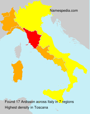 Surname Ardisson in Italy Surname Ardisson in Italy
