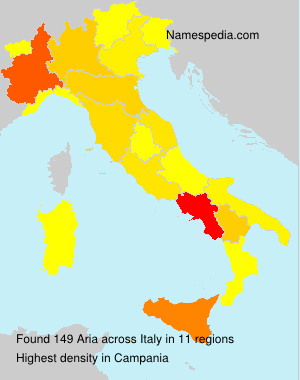 Surname Aria in Italy Surname Aria in Italy