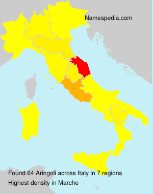 Surname Aringoli in Italy