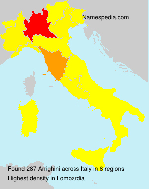 Surname Arrighini in Italy Surname Arrighini in Italy