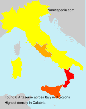 Surname Artaserse in Italy Surname Artaserse in Italy