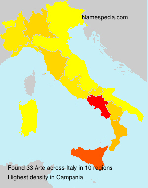 Surname Arte in Italy Surname Arte in Italy