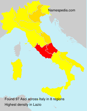 Surname Asci in Italy Surname Asci in Italy