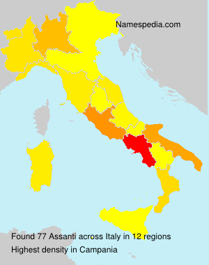 Surname Assanti in Italy Surname Assanti in Italy
