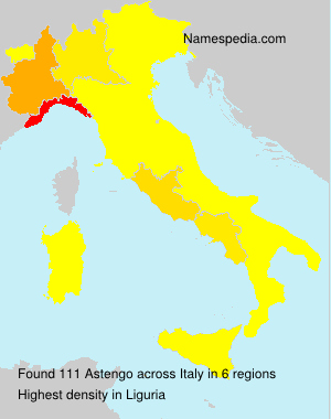 Surname Astengo in Italy Surname Astengo in Italy