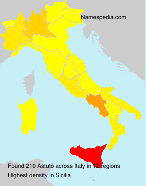 Surname Astuto in Italy Surname Astuto in Italy