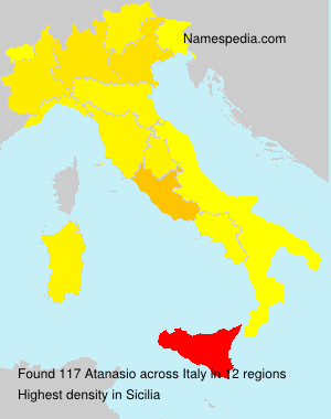 Surname Atanasio in Italy Surname Atanasio in Italy
