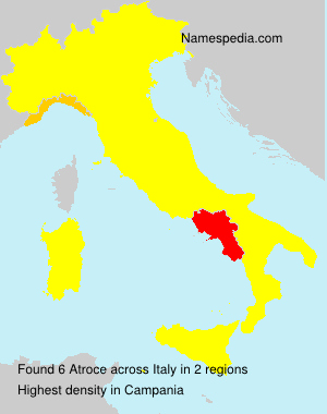 Surname Atroce in Italy Surname Atroce in Italy