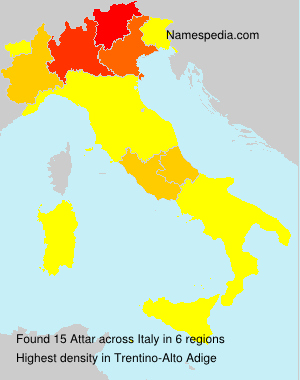 Surname Attar in Italy Surname Attar in Italy