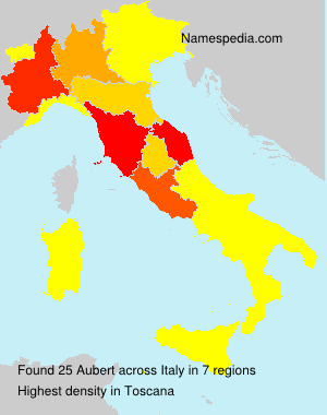 Surname Aubert in Italy Surname Aubert in Italy