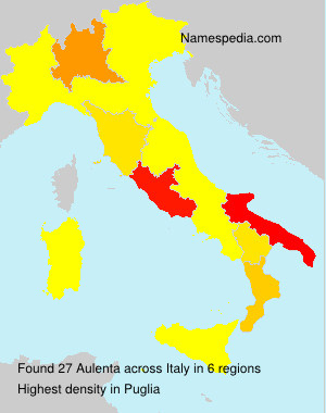 Surname Aulenta in Italy Surname Aulenta in Italy